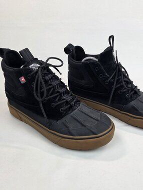 Vans SK8-HI Del Pato MTE-2 Mens sz 11 Black Brown Duck‎ Boots Hydroguard